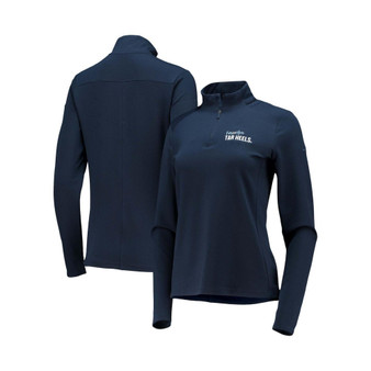 Women's Navy North Carolina Tar Heels ForevHER Victory Quarter-Zip Jacket