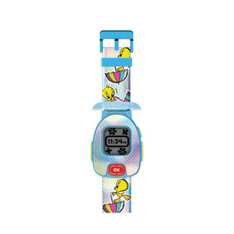 American Exchange Unisex Kids Warner Bros Pink Silicone Strap Smartwatch 42.5 mm