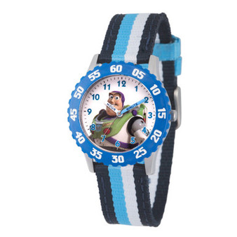 Boy's Disney Toy Story 4 Buzz Lighter Multi Stainless Steel Time Teacher Strap Watch 32mm