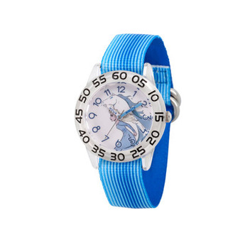 Disney Frozen 2 Elsa Girls' Clear Plastic Time Teacher Watch 32mm
