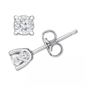 Diamond Stud Earrings (3/8 ct. t.w.) in 14k White, Yellow, or Rose Gold