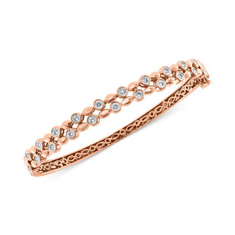EFFY® Diamond Bezel Bracelet (1/2 ct. t.w.) in 14k Rose Gold