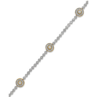 Diamond Circle Bracelet in 14k Gold over Sterling Silver (1/2 ct. t.w.)