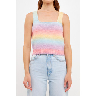 Women's Multi-color Knit Top