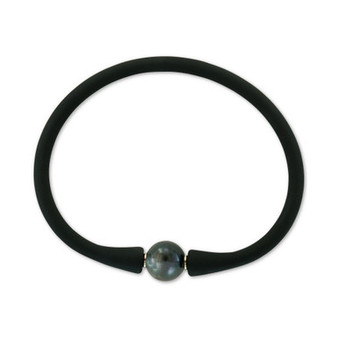 EFFY® Cultured Freshwater Pearl (11mm) Silicone Rubber Bracelet