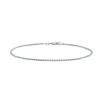 Rope Link Chain Bracelet in Sterling Silver, Created for Macy's