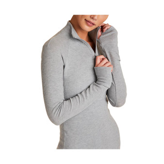 Adult Women Wander Quarter Zip Active Long Sleeve Sweater