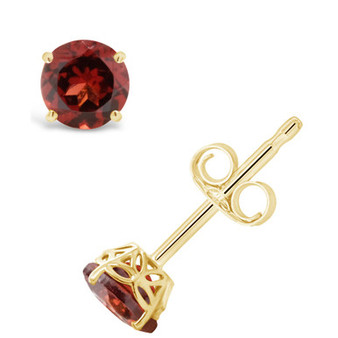 Garnet (1-1/5 ct. t.w.) Stud Earrings in 14K Yellow Gold