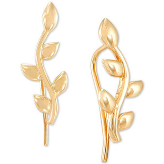 Vine Ear Climbers in 10k Gold