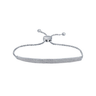 Diamond Bolo Bracelet (3 ct. t.w.) in 14K White Gold