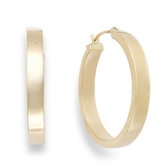 Bold Hoop Earrings in 10k Gold, 25mm