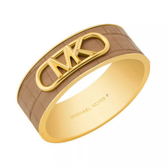 14K Gold Plated Croc Empire Bangle Bracelet