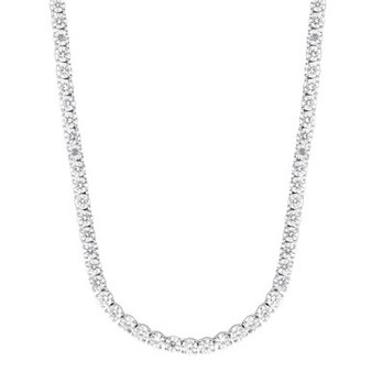 Lab Grown Diamond 18" Tennis Necklace (28-1/2 ct. t.w.) in 14k White Gold