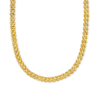 Panther Link 18" Chain Necklace in 14k Gold