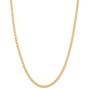 Double Curb Link 18" Chain Necklace (3-1/2mm) in 10k Gold