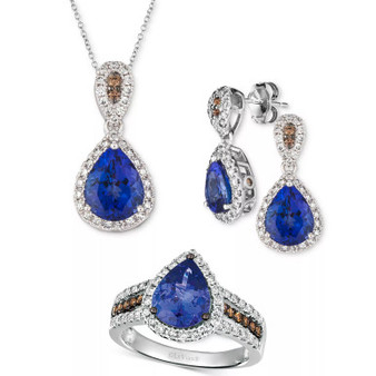 Blueberry Tanzanite (2 ct. t.w.) & Diamond (5/8 ct. t.w.) Jewelry Collection in 14k White Gold