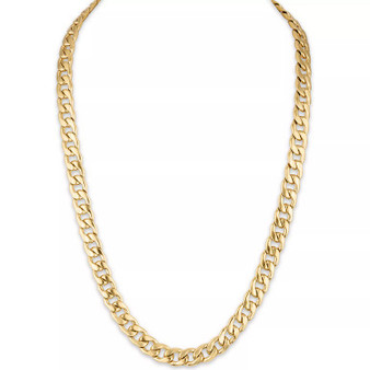 Cuban Link (11.75mm) 22" Chain in Yellow IP plated Stainless Steel (Also in Black IP and Stainless Steel)
