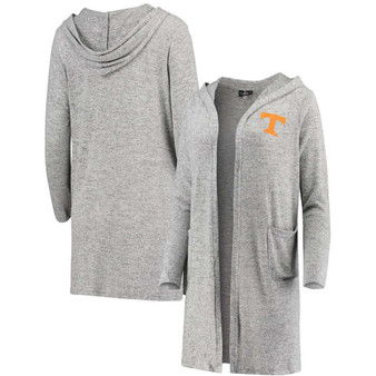Women's Heathered Gray Tennessee Volunteers Cuddle Soft Duster Cardigan