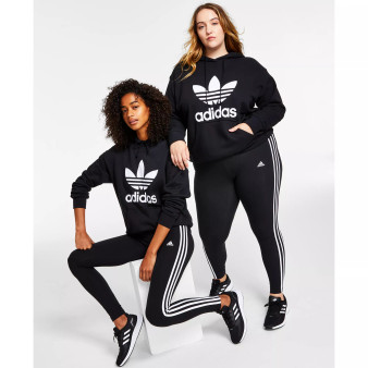 Women's Essentials 3-Stripe Full Length Cotton Leggings, XS-4X