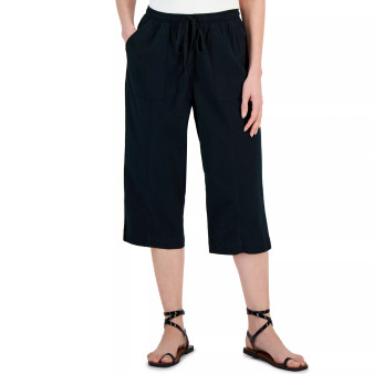 Women's Quinn Cotton Pull-On Capri Pants, Created for Macy's