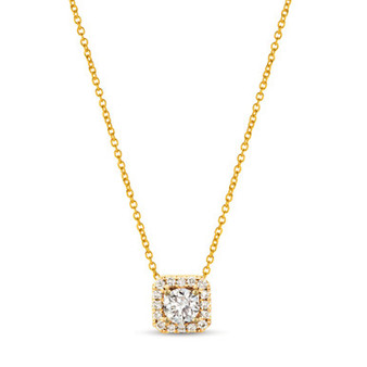 Nude™ Diamond Halo 20" Pendant Necklace (3/8 ct. t.w.) in 14k Rose Gold or 14k Yellow Gold