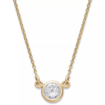 Bezel-Set Diamond Pendant Necklace (1/5 ct. t.w.) in 14K Gold or White Gold