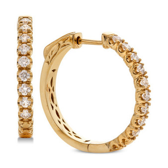 Diamond Hoop Earrings (5/8 ct. t.w.) in 14k Gold