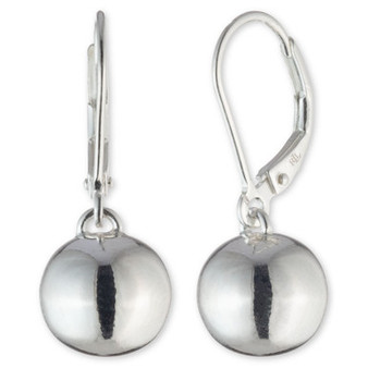 Bead Drop Earrings in Sterling Silver