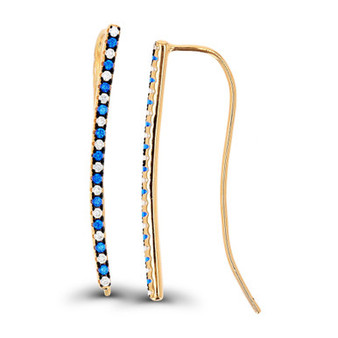 Fishhook Earrings in 14K Rose Gold Plated Sterling Silver