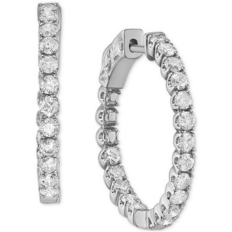 Diamond In & Out Hoop Earrings (1-1/2 ct. t.w.)