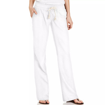 Juniors' Oceanside Wide-Leg Drawstring Pants