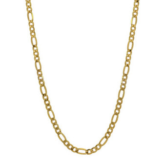 Figaro Link 22" Chain Necklace (3.21mm) in 18k Gold