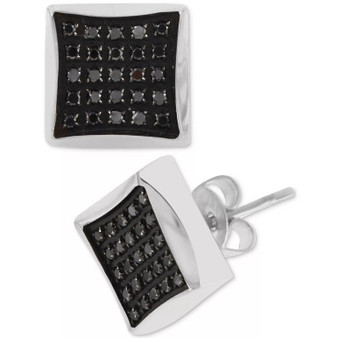 Diamond Square Cluster Stud Earrings (1/4 ct. t.w.)