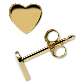 Jac+Jo by Anzie Heart Stud Earrings in 14k Gold