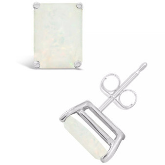 Opal (1-1/2 ct. t.w.) Stud Earrings in 14K Yellow Gold or 14K Gold