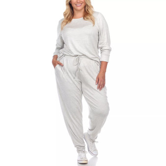 Plus Size Lounge Set, 2-Piece