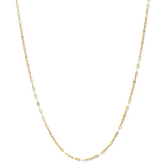 Double Link 16" Chain Necklace in 14k Gold-Plated Sterling Silver