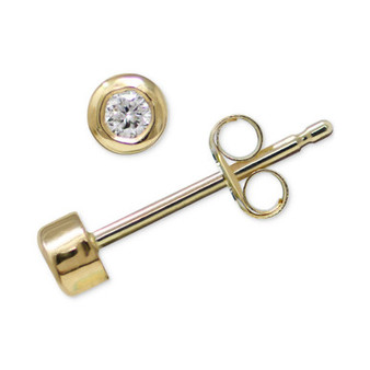 Diamond Bezel Stud Earrings (1/20 ct. t.w.) in 14k Gold
