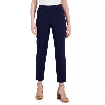 Women's Scuba Crepe Pull-On Slim Ankle Pants