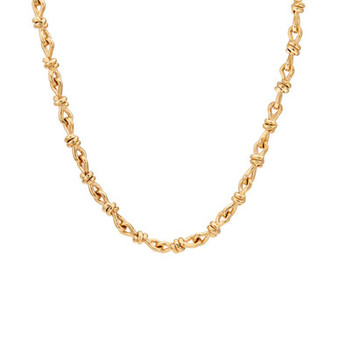 24K Gold-Plated Miji Link Necklace