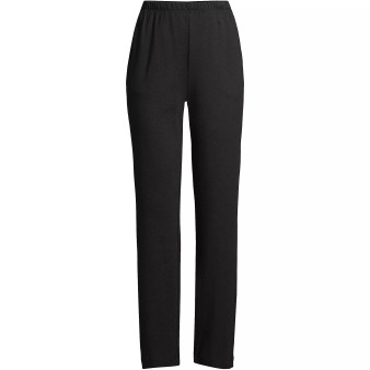 Women's Petite Sport Knit High Rise Elastic Waist Pull On Pants