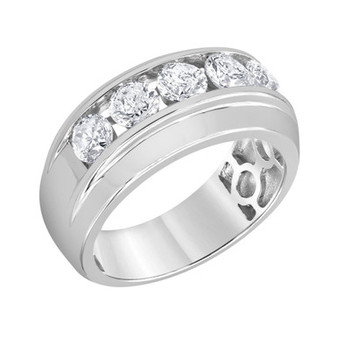 Men's Diamond Ring (2 ct. t.w.) in 10k White Gold