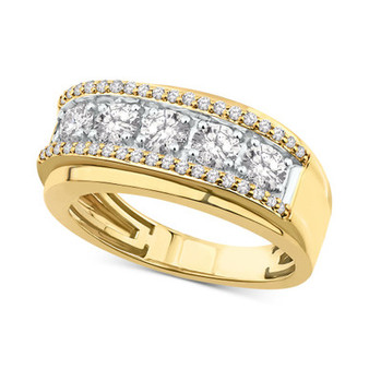 Men's Diamond Band (1-1/2 ct. t.w.) in 10k Gold