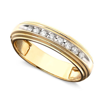 Men's Diamond Ring in Two-Tone 14k Gold ( 1/5 ct. t.w.)