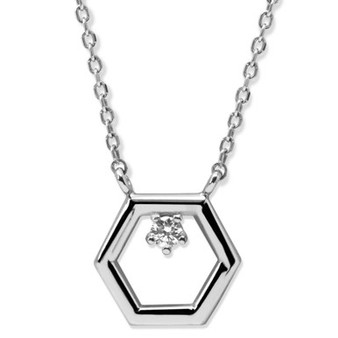 Jac+Jo by Anzie Open Hex Bolt Necklace