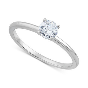 IGI Certified Lab Grown Diamond Engagement Ring (1/2 ct. t.w.) in 14k White or Yellow Gold