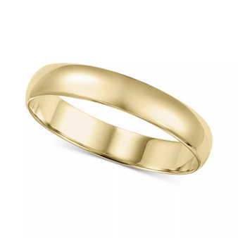 14k Gold Ring, 4mm Wedding Band