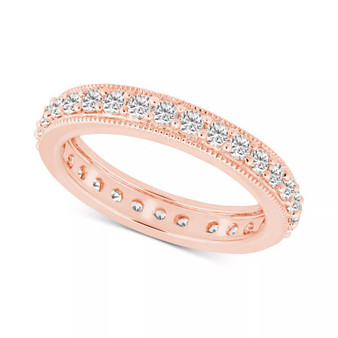 Diamond Beaded Edge Eternity Band (7/8 ct. t.w.) in 14k Gold
