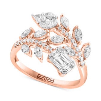 EFFY® Diamond Floral Ring (1 ct. t.w.) in 14k Rose Gold