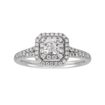 Diamond Engagement Ring (5/8 ct. t.w.) in 14K White Gold